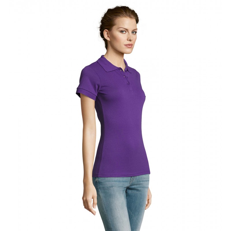 Sol's - Polo femme polycoton PRIME WOMEN - Violet Foncé