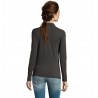 Sol's - Polo piqué manches longues femme PERFECT LSL WOMEN - Anthracite Chiné