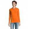 Sol's - Polo piqué manches longues femme PERFECT LSL WOMEN - Orange