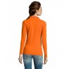 Sol's - Polo piqué manches longues femme PERFECT LSL WOMEN - Orange
