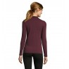Sol's - Polo piqué manches longues femme PERFECT LSL WOMEN - Oxblood Chiné