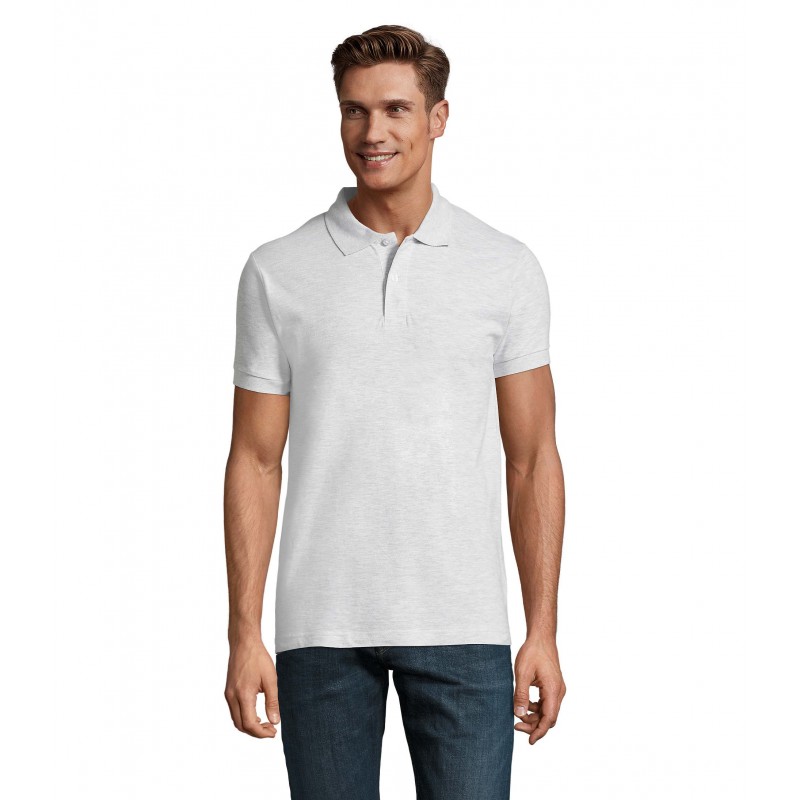 Sol's - Polo homme PERFECT MEN - Blanc Chiné