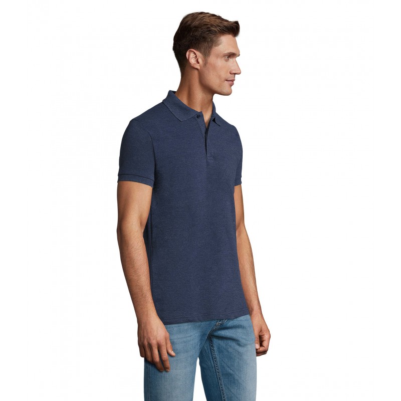 Sol's - Polo homme PERFECT MEN - Denim Chiné