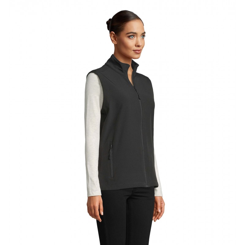 Sol's - Softshell femme sans manches RACE BW WOMEN - Noir