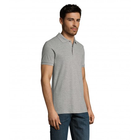 Sol's - Polo homme PERFECT MEN - Gris Chiné