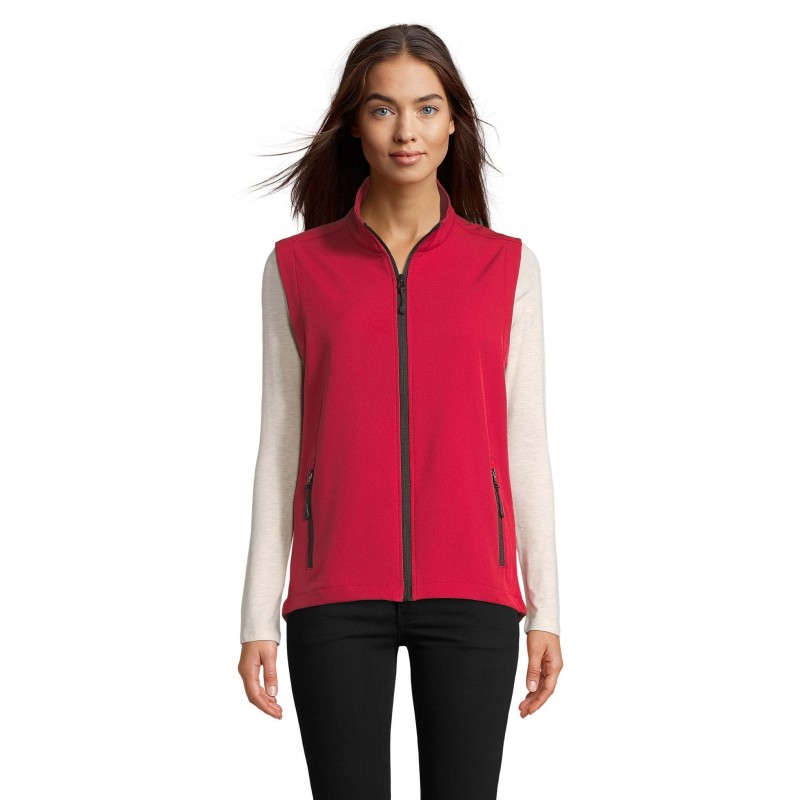 Sol's - Softshell femme sans manches RACE BW WOMEN - Rouge Piment