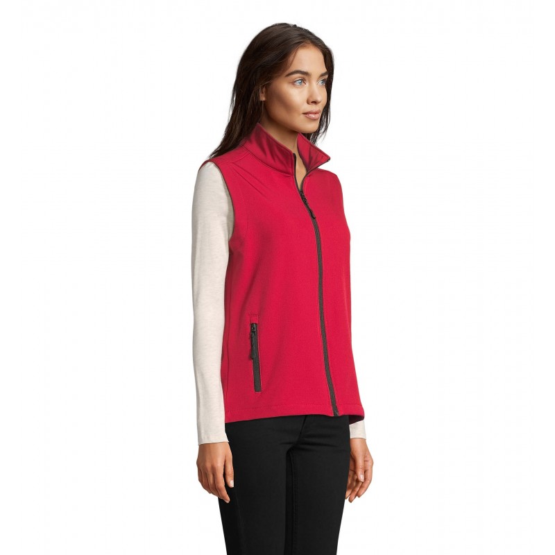 Sol's - Softshell femme sans manches RACE BW WOMEN - Rouge Piment