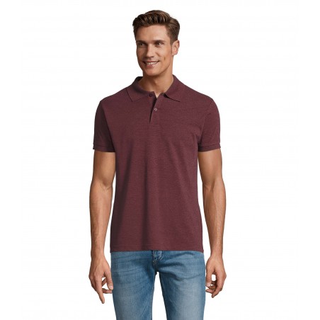Sol's - Polo homme PERFECT MEN - Oxblood Chiné