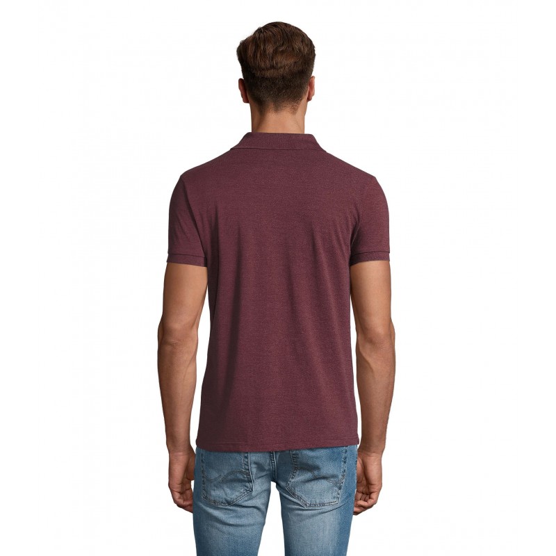Sol's - Polo homme PERFECT MEN - Oxblood Chiné