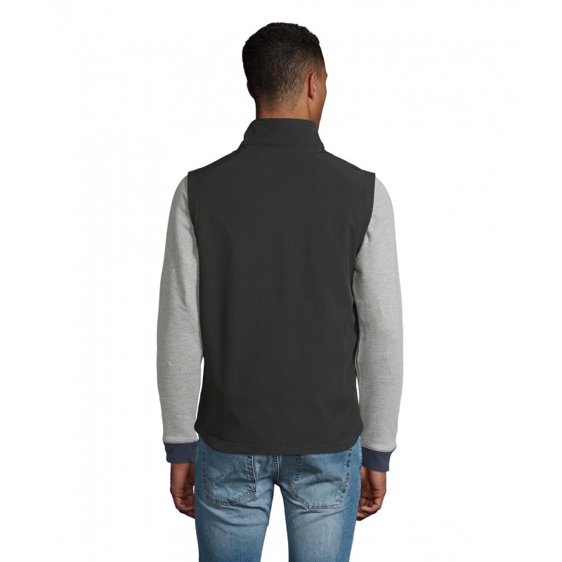 Sol's - Softshell homme sans manches RACE BW MEN - Noir