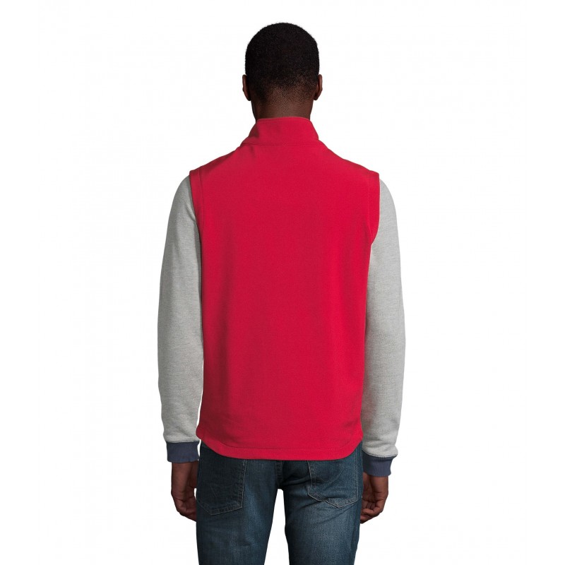 Sol's - Softshell homme sans manches RACE BW MEN - Rouge Piment