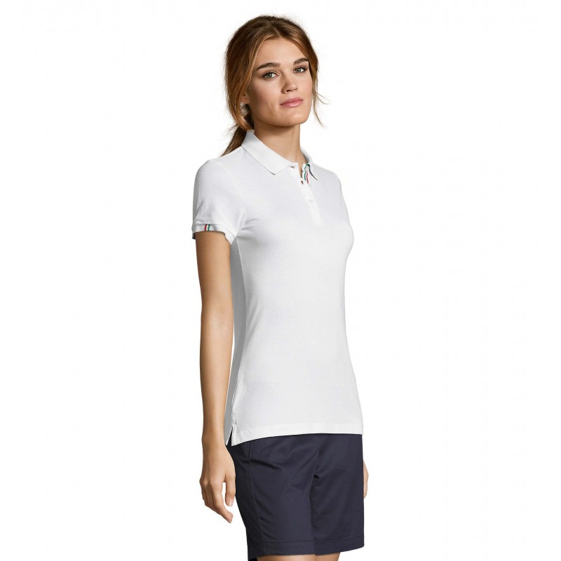 Sol's - Polo femme PATRIOT WOMEN - Blanc / Rouge