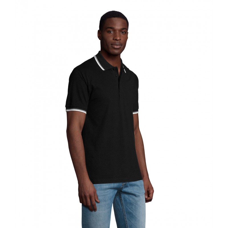 Sol's - Polo homme PRACTICE - Noir