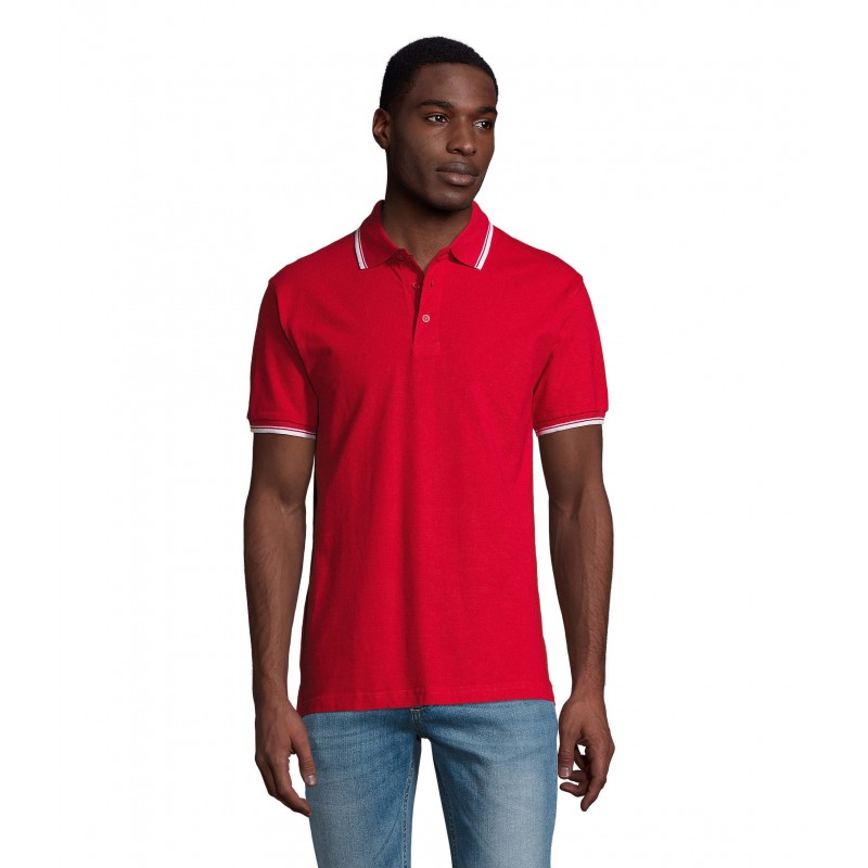Sol's - Polo homme PRACTICE - Rouge