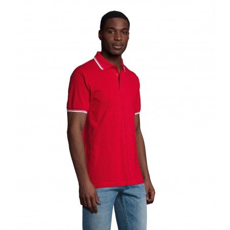 Sol's - Polo homme PRACTICE - Rouge