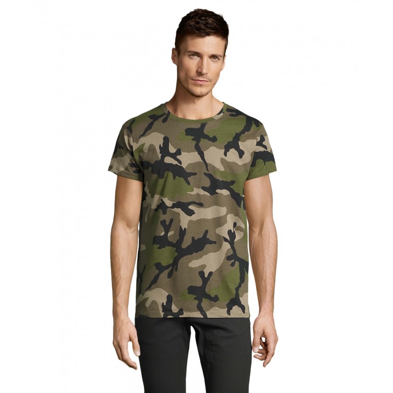 Sol's - Tee-shirt homme col rond CAMO MEN - Camo