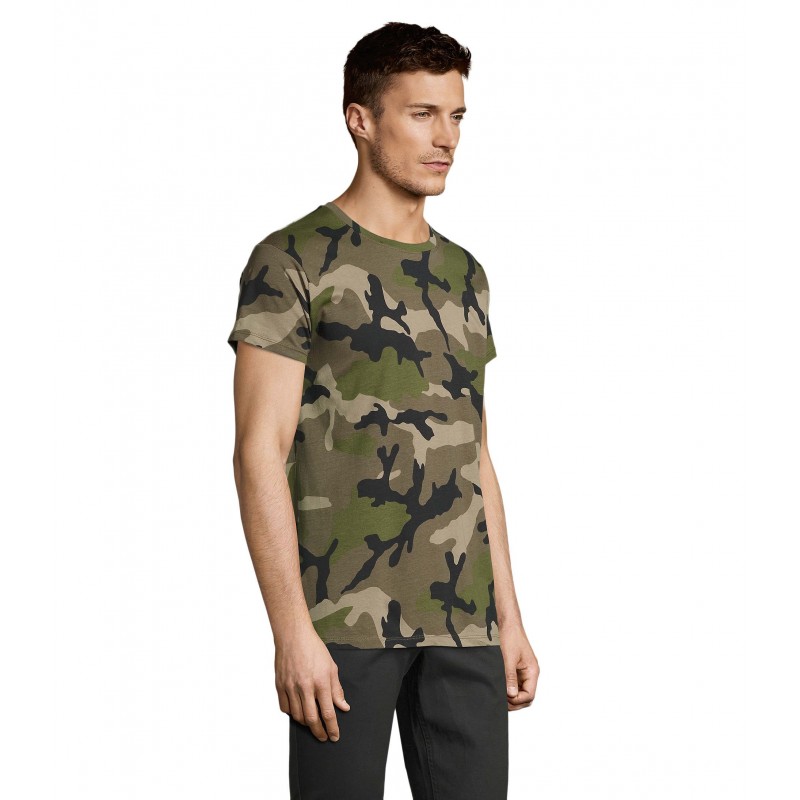 Sol's - Tee-shirt homme col rond CAMO MEN - Camo