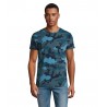 Sol's - Tee-shirt homme col rond CAMO MEN - Camo Bleu