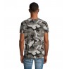 Sol's - Tee-shirt homme col rond CAMO MEN - Camo Gris