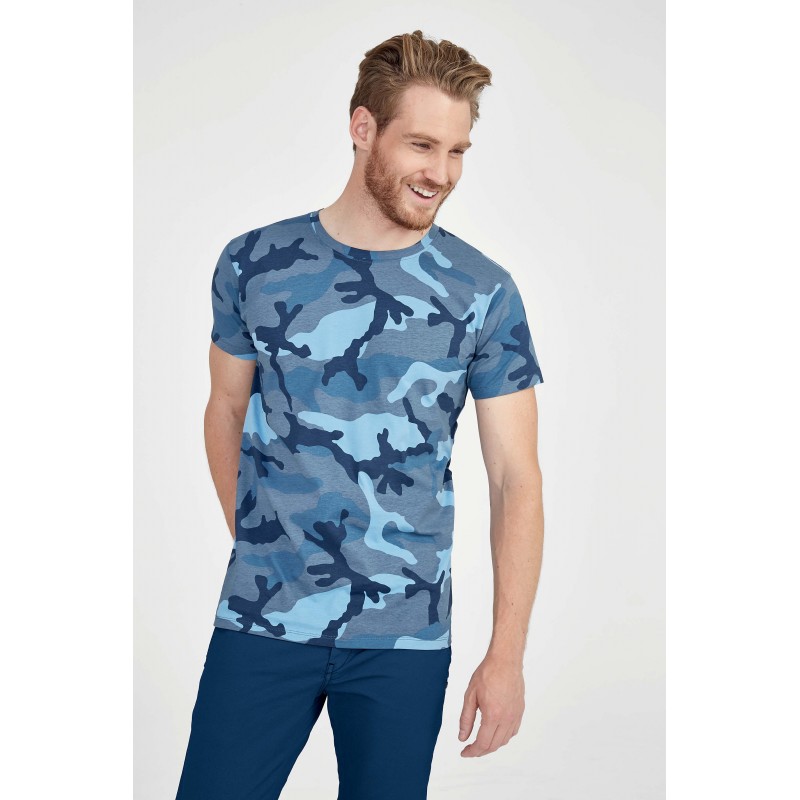 Sol's - Tee-shirt homme col rond CAMO MEN