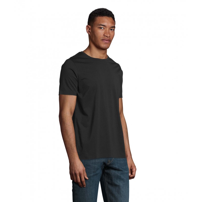 Neoblu - Tee-shirt manches courtes jersey mercerisé homme LUCAS MEN - Noir Profond
