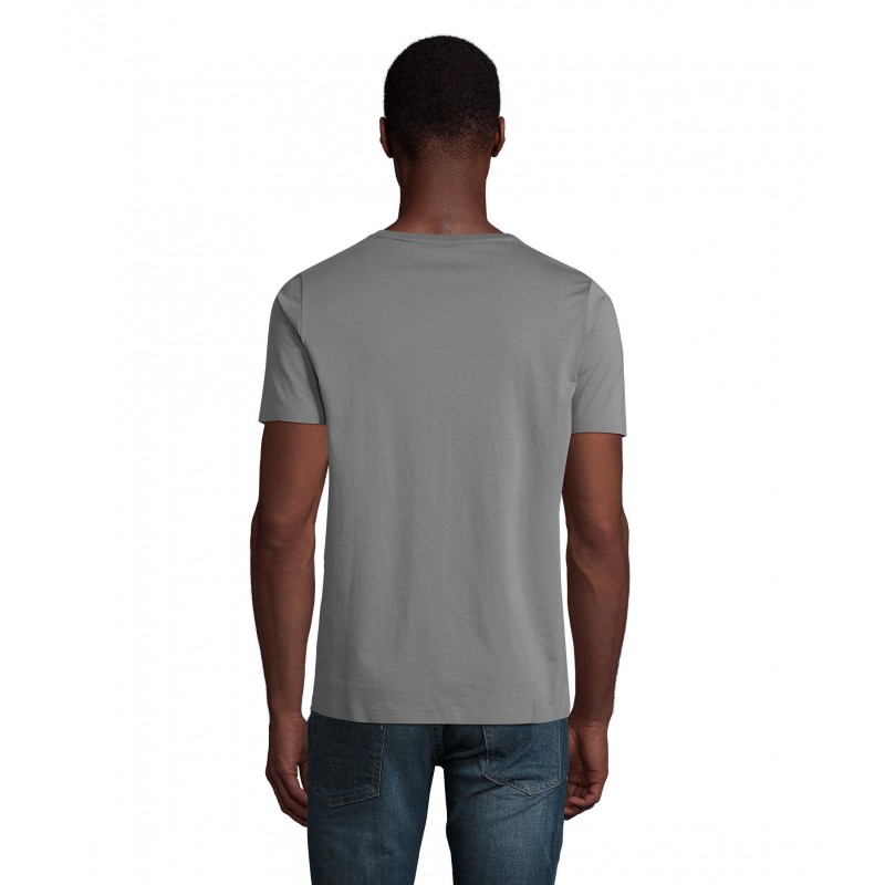 Neoblu - Tee-shirt manches courtes jersey mercerisé homme LUCAS MEN - Gris Léger