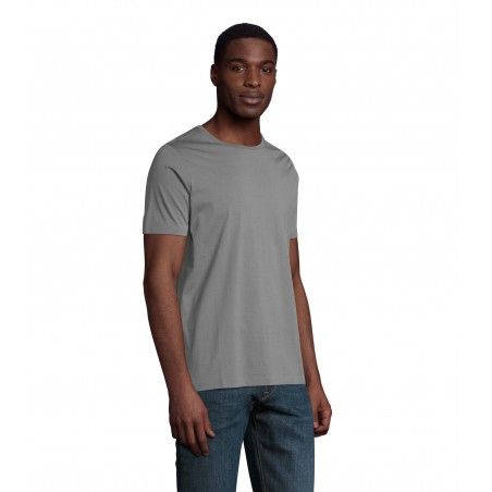 Neoblu - Tee-shirt manches courtes jersey mercerisé homme LUCAS MEN - Gris Léger