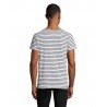Sol's - Tee-shirt homme col rond rayé MILES MEN - Blanc / Marine