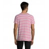 Sol's - Tee-shirt homme col rond rayé MILES MEN - Blanc / Rouge