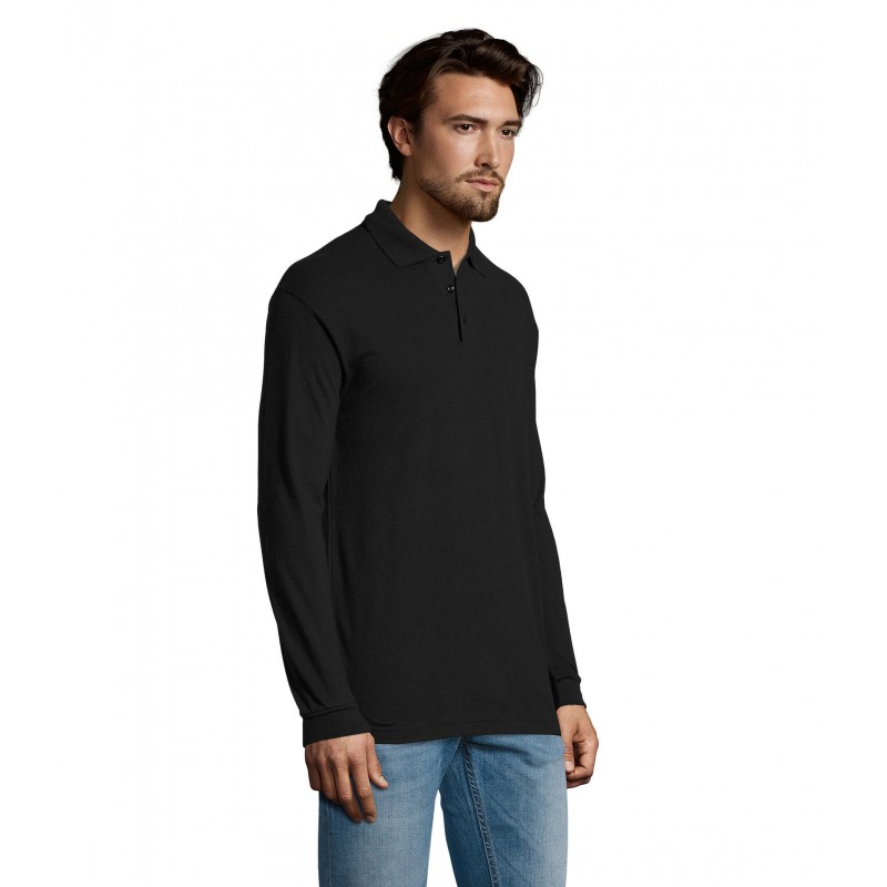 Sol's - Polo homme STAR - Noir