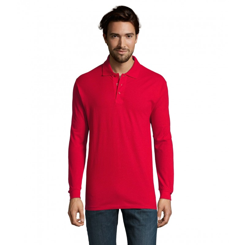 Sol's - Polo homme STAR - Rouge