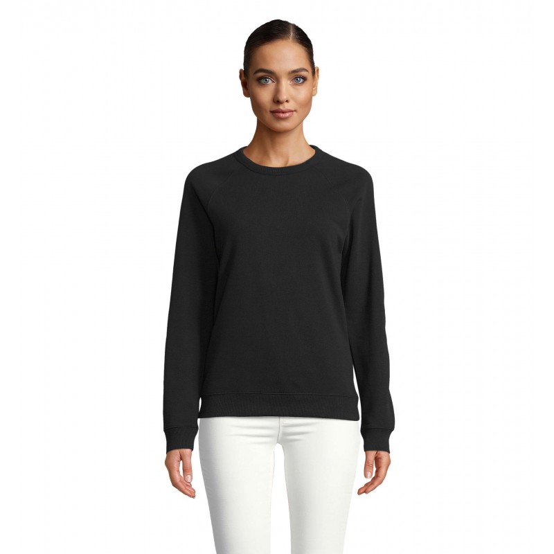 Neoblu - Sweat-shirt col rond french terry femme NELSON WOMEN - Noir Profond