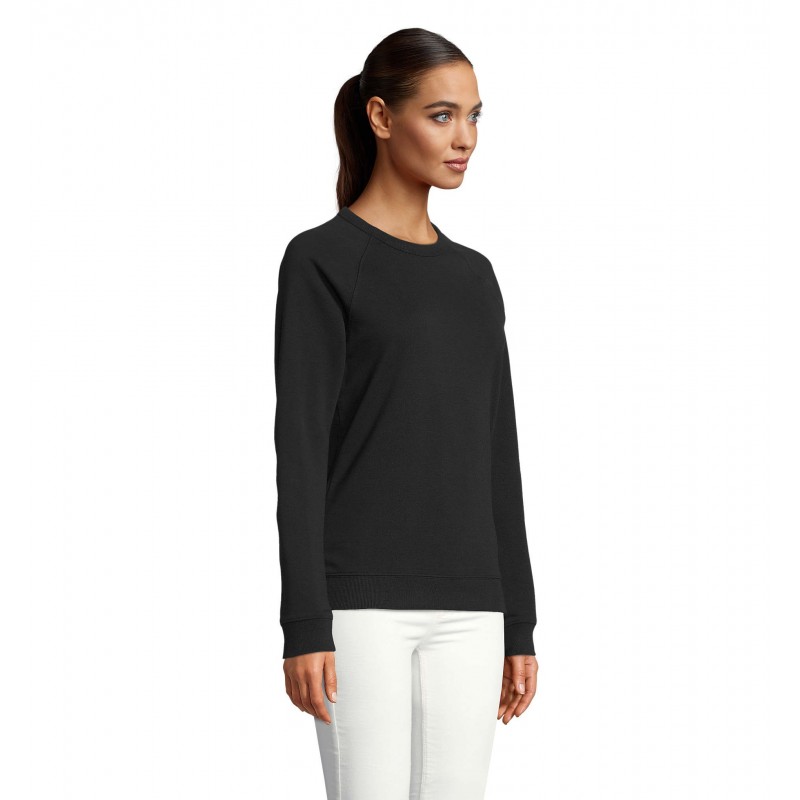 Neoblu - Sweat-shirt col rond french terry femme NELSON WOMEN - Noir Profond