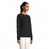 Neoblu - Sweat-shirt col rond french terry femme NELSON WOMEN - Noir Profond