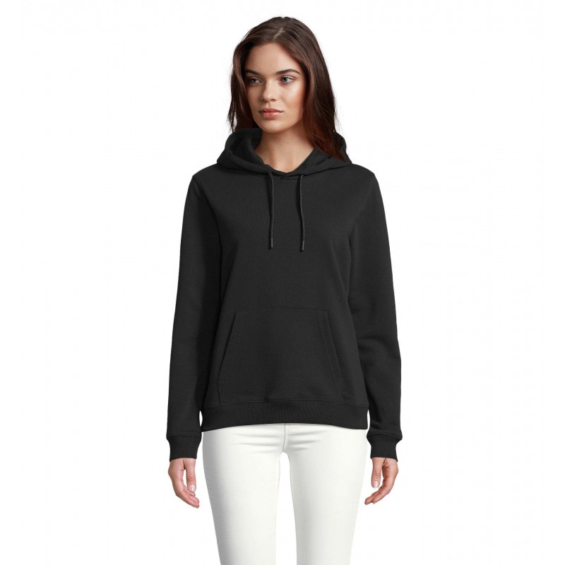 Neoblu - Sweat-shirt à capuche french terry femme NICHOLAS WOMEN - Noir Profond