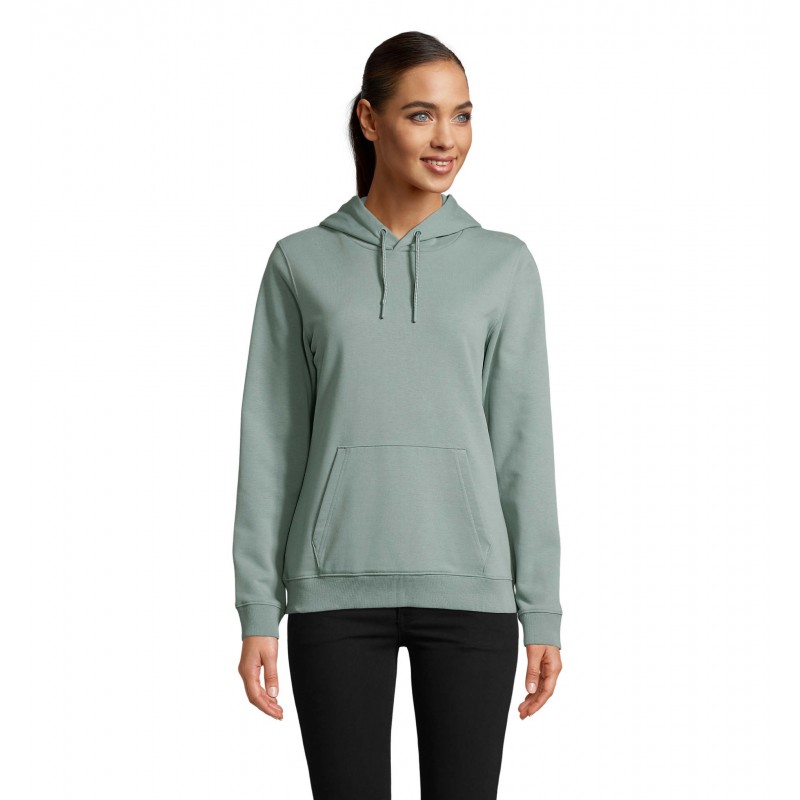 Neoblu - Sweat-shirt à capuche french terry femme NICHOLAS WOMEN - Dusty Green