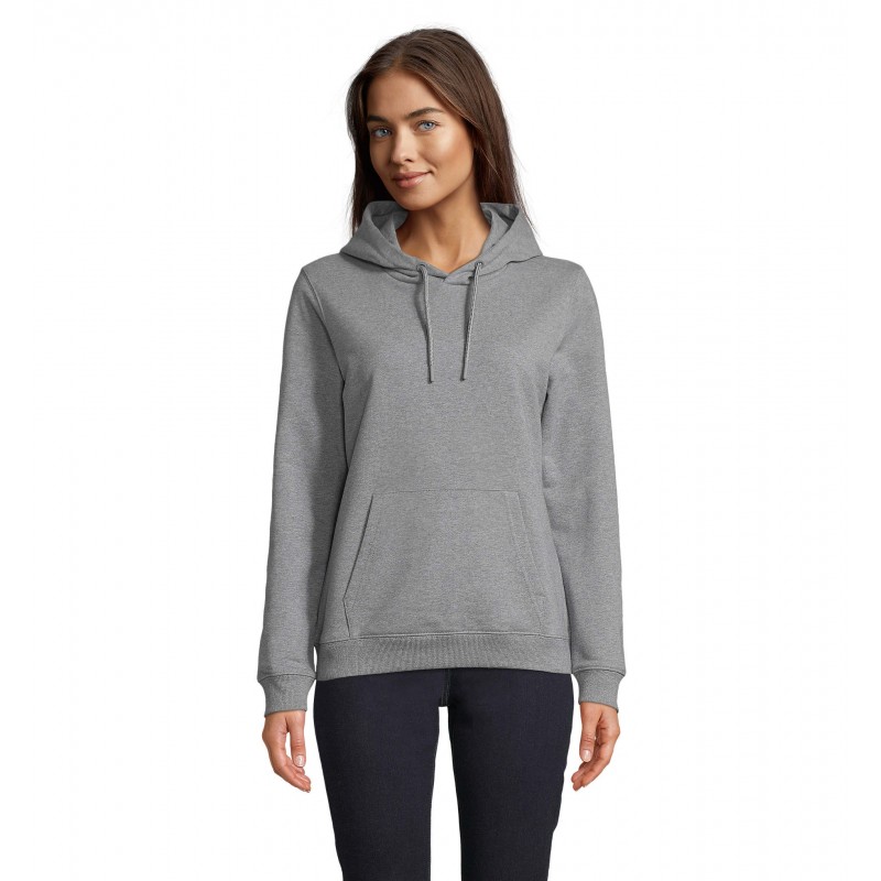 Neoblu - Sweat-shirt à capuche french terry femme NICHOLAS WOMEN - Gris Chiné
