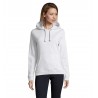 Sol's - Sweat-shirt femme à capuche SPENCER WOMEN - Blanc Chiné