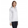 Sol's - Sweat-shirt femme à capuche SPENCER WOMEN - Blanc Chiné