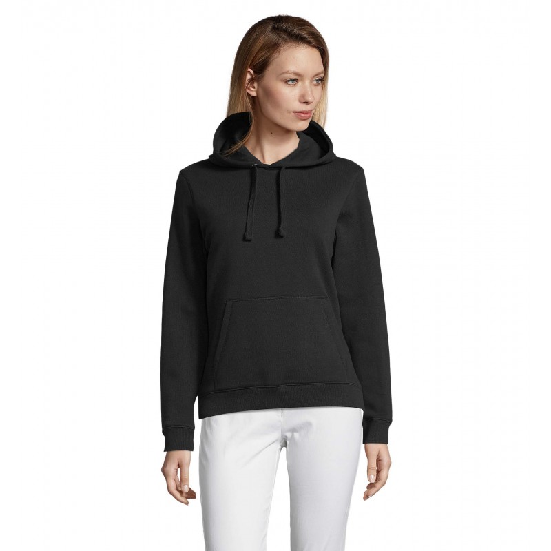 Sol's - Sweat-shirt femme à capuche SPENCER WOMEN - Noir