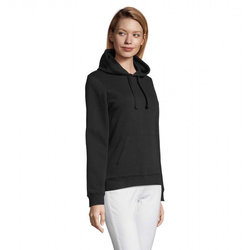 Sol's - Sweat-shirt femme à capuche SPENCER WOMEN - Noir
