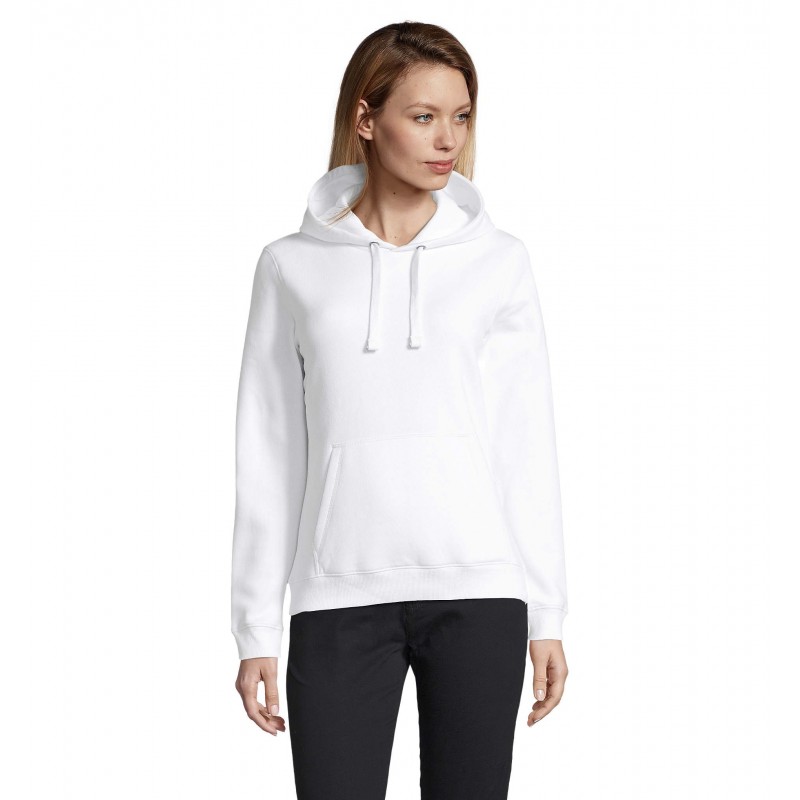 Sol's - Sweat-shirt femme à capuche SPENCER WOMEN - Blanc