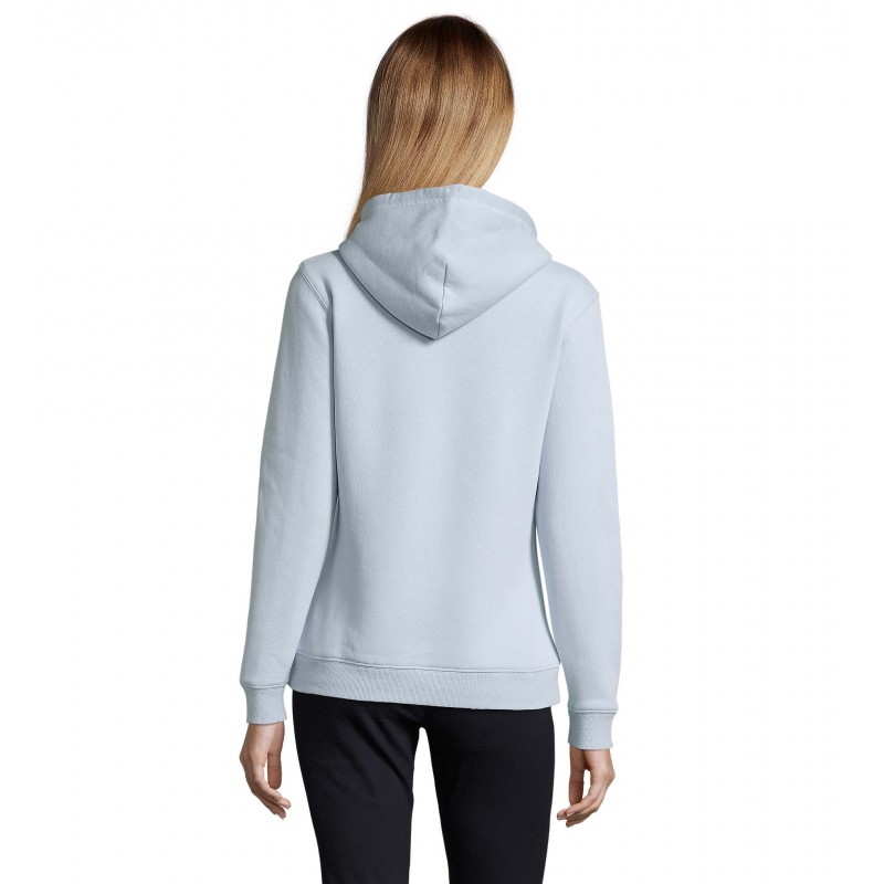 Sol's - Sweat-shirt femme à capuche SPENCER WOMEN - Bleu Crémeux