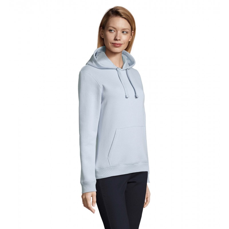 Sol's - Sweat-shirt femme à capuche SPENCER WOMEN - Bleu Crémeux