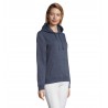 Sol's - Sweat-shirt femme à capuche SPENCER WOMEN - Denim Chiné
