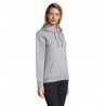 Sol's - Sweat-shirt femme à capuche SPENCER WOMEN - Gris Chiné