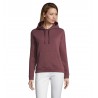 Sol's - Sweat-shirt femme à capuche SPENCER WOMEN - Oxblood Chiné