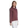 Sol's - Sweat-shirt femme à capuche SPENCER WOMEN - Oxblood Chiné