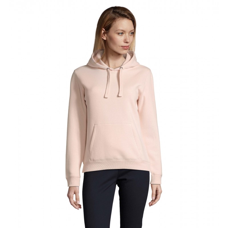 Sol's - Sweat-shirt femme à capuche SPENCER WOMEN - Rose Crémeux