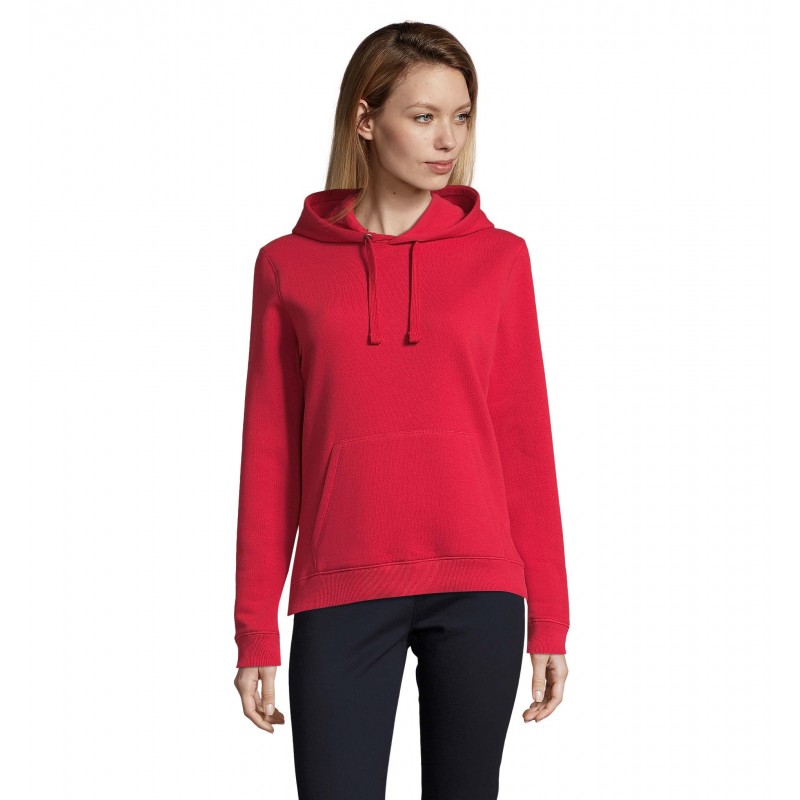 Sol's - Sweat-shirt femme à capuche SPENCER WOMEN - Rouge